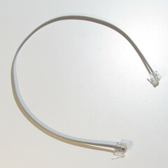 Cable tipo telef. 4 hilos x 40 cm